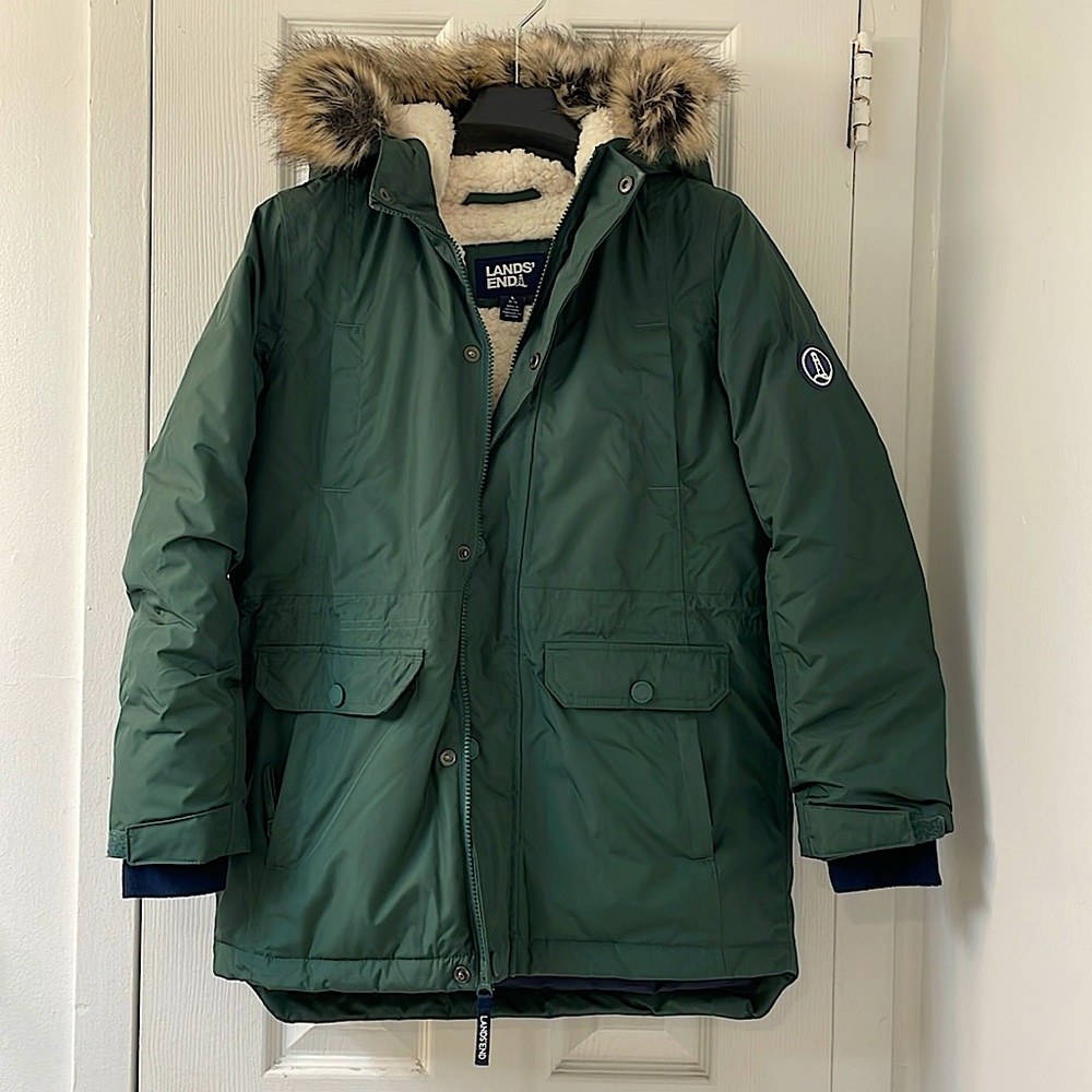 Lands’ End Girl Down Parka sz 10-12